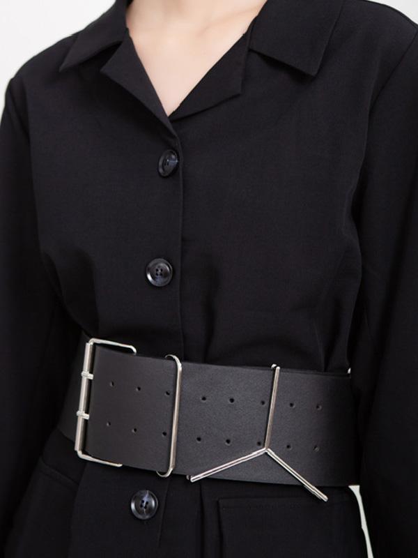 Simple PU Waist Belt