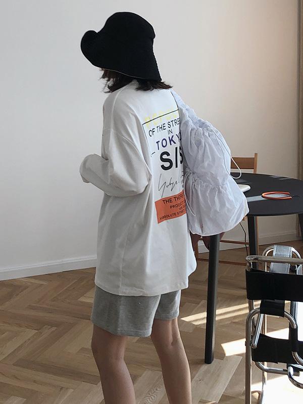 Loose Letter Printed T-Shirt