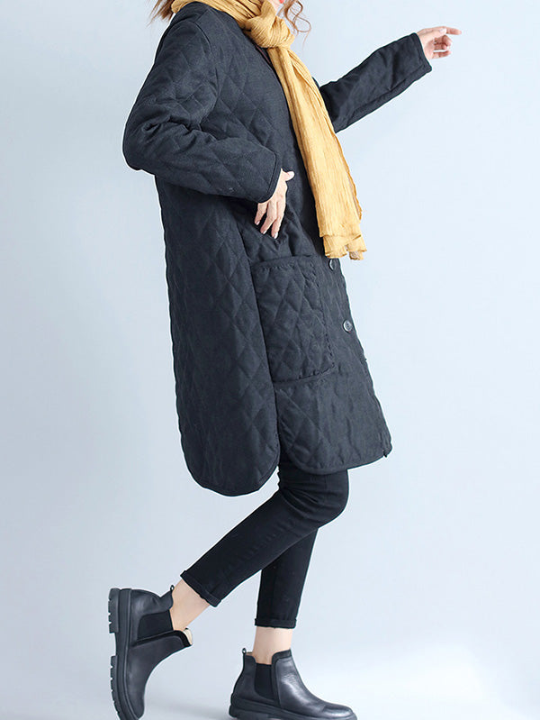 Original Solid Warm Outerwear&Coats