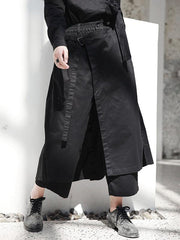 Black Cropped Bandage Cool Pants