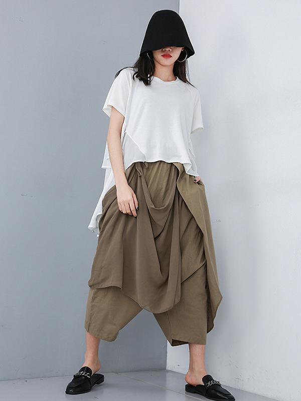 Loose Irregular Chiffon T-shirt