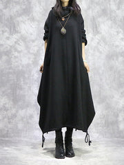 Casual Fashion Irregular Solid Color Dress