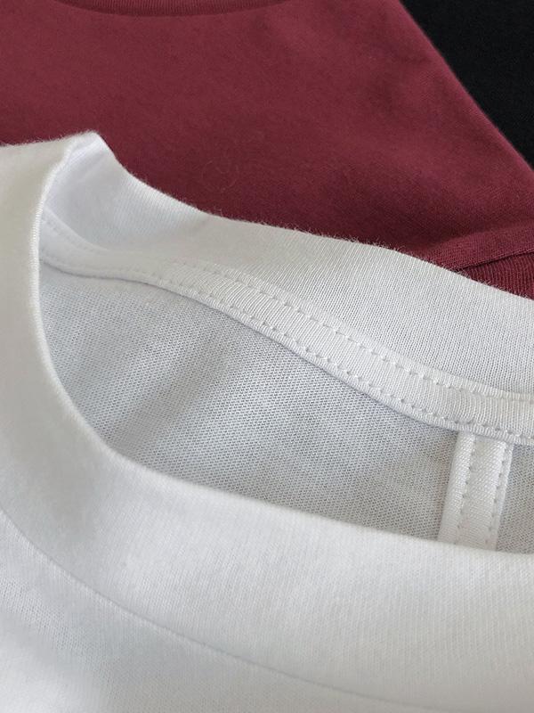 Loose Chic Solid Simple Comfortable Short T-Shirts
