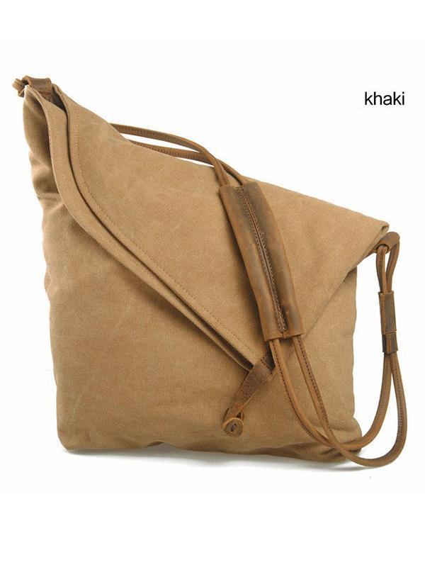 Simple Literature Worn Shoulder Convas Bag