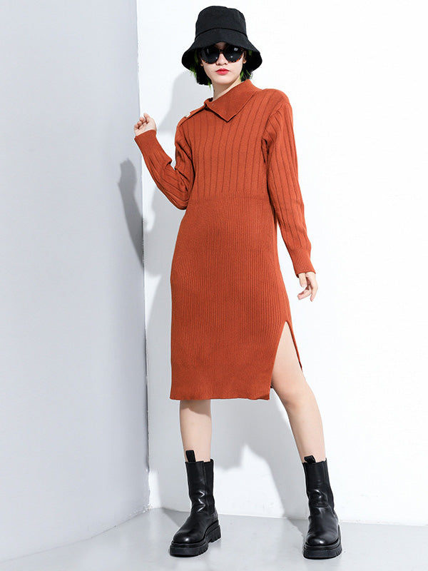Women Pullover Slim Sweater Dress