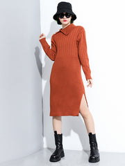 Women Pullover Slim Sweater Dress