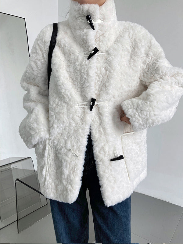 Short Horn Button Casual Coat