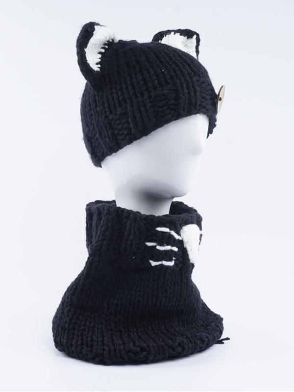 Handmade Cat Feature Scarf&Hat Accessories