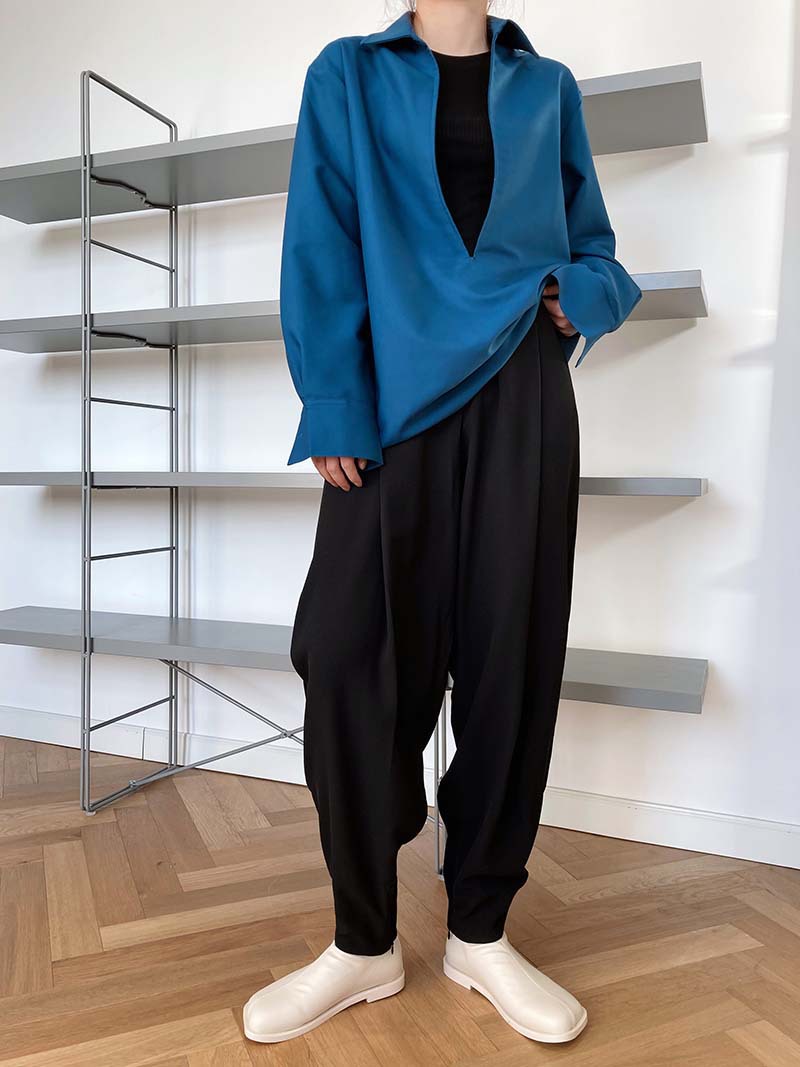 High-Waist Suit Harem Pants Tapered Pants