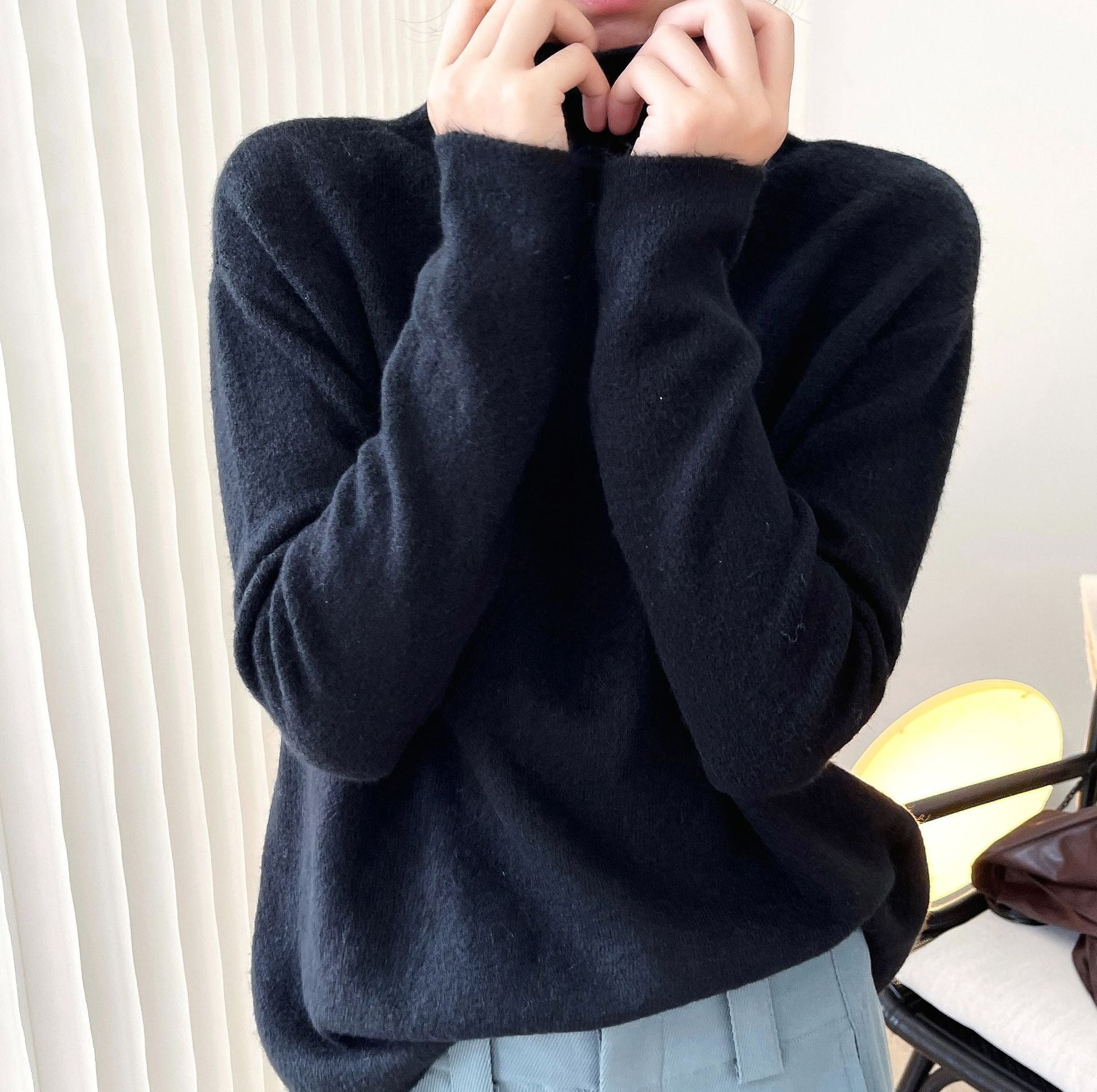 Casual Comfortable Turtleneck Sweater