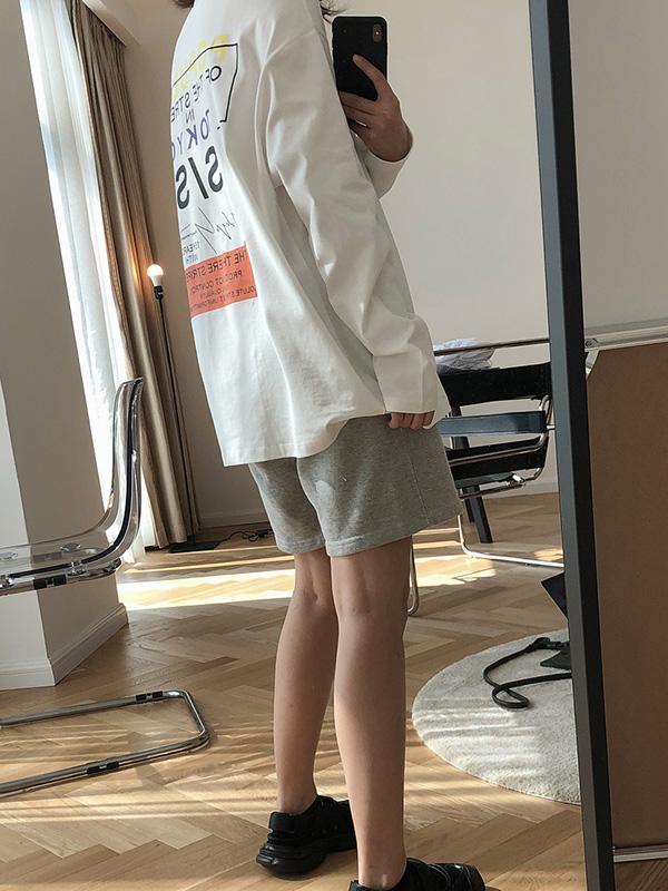Loose Letter Printed T-Shirt