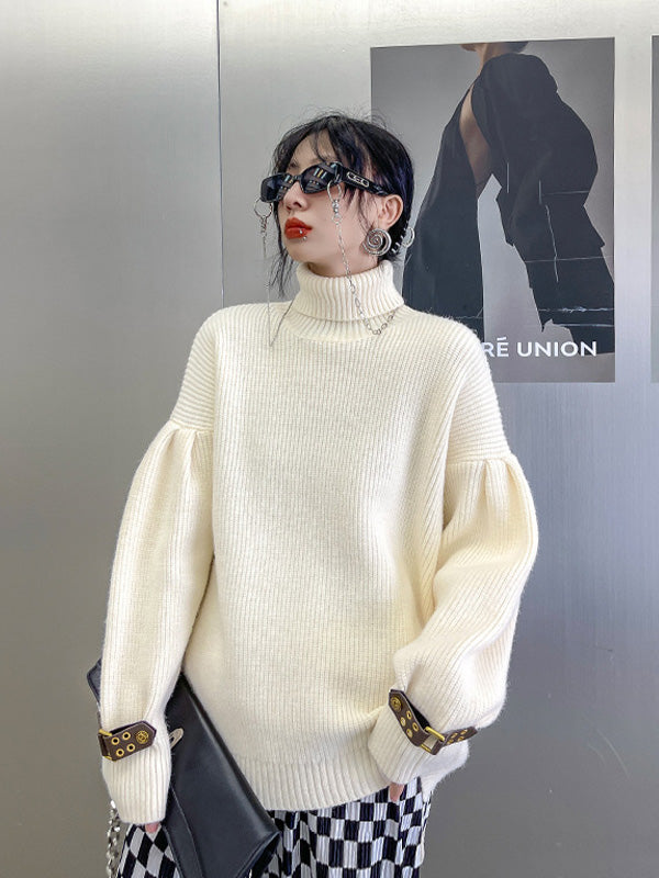 Urban Loose Lantern Sleeve Knit Sweater