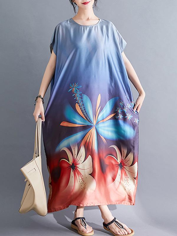 Oose Comfortable Printed  Long Dress