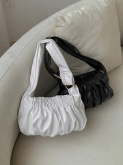 Fashion Solid Pleats Shoulder Bag