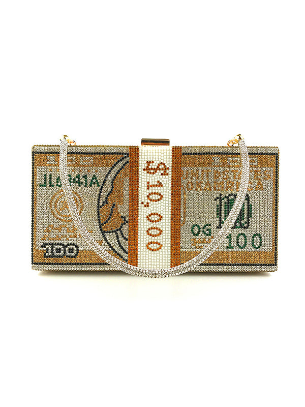 Personalized Dollar-Shaped Clutch Bag