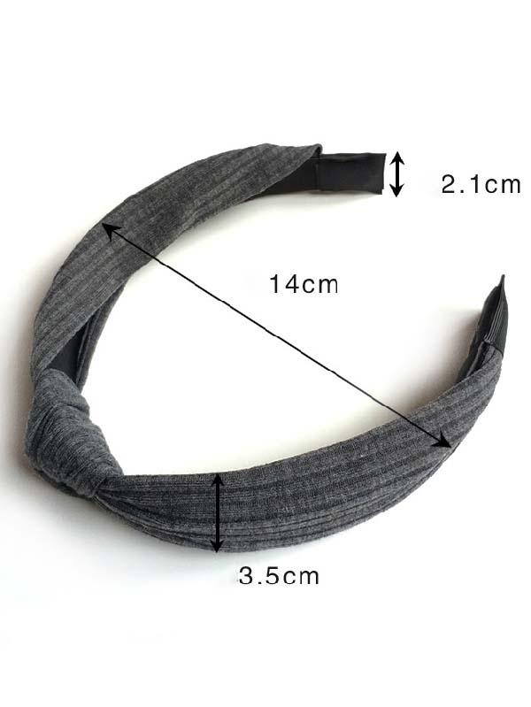 Solid Color Knot Headbands Hairband Hair Accessories Wide Side Hair Band