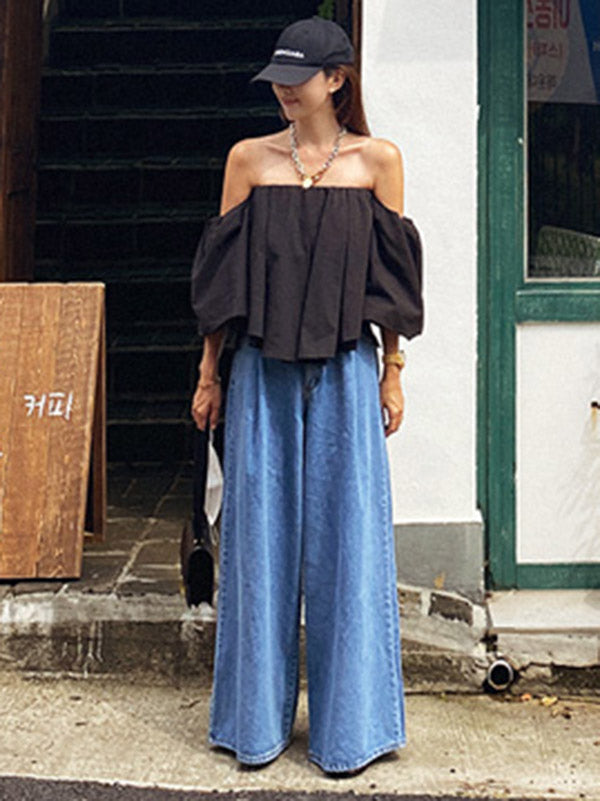 Urban Blue Wide Leg Jean Pants