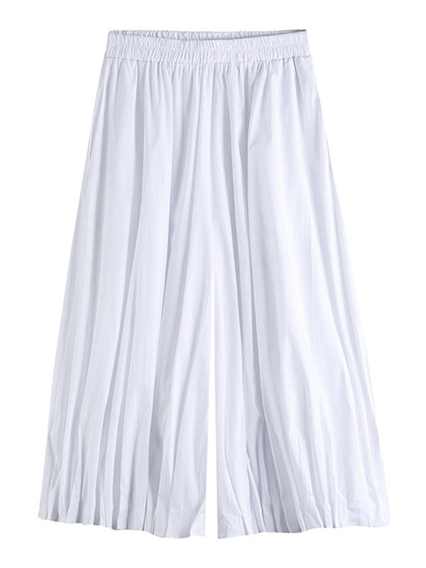 Cool Roomy Ruffled Wide Leg Pants