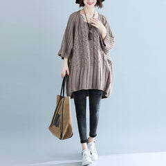 Women Hollow Casual Loose Knit Sweater