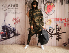 Camouflage 2 Piece Casual Loose Sports Suit