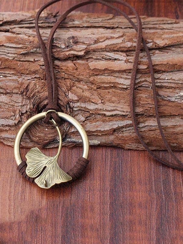 Vintage Ginkgo biloba Necklaces