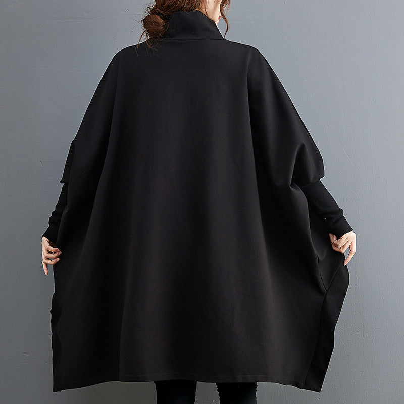 Large Size Solid Color Long Sleeve Loose Sweatshirt