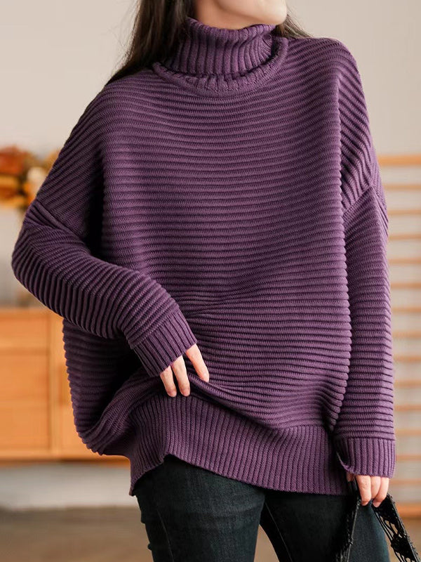 High-Necked And Versatile Sweater