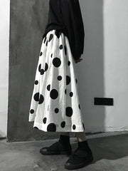 Vintage Original Polka-Dot A-line Skirt