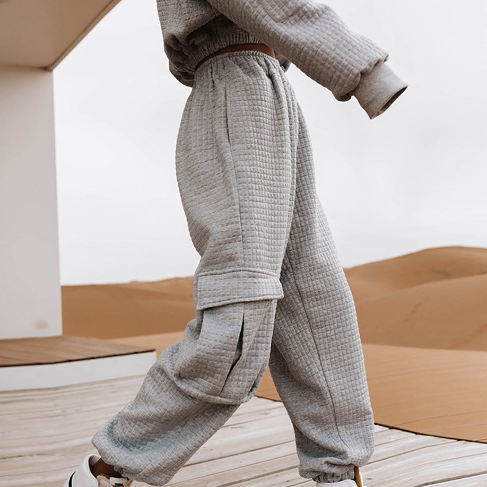 Casual Sweatshirt And Pants Suit