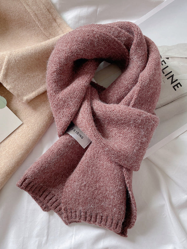 Plain Casual Wool Versatile Scarf