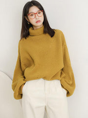 Loose Comfortable Pure Color Sweater