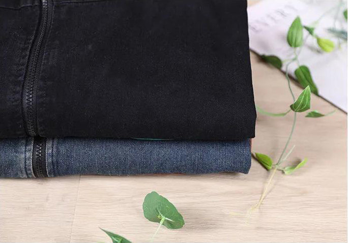 Loose Splicing Denim Hoodie Outwear