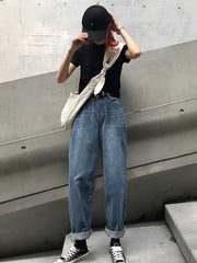 Empire Loose Wide-Leg Jeans Pants