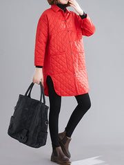 Women Loose Padded Long Sleeve Coat