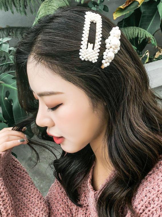 Ins Style Faux Pearl Hair Clip