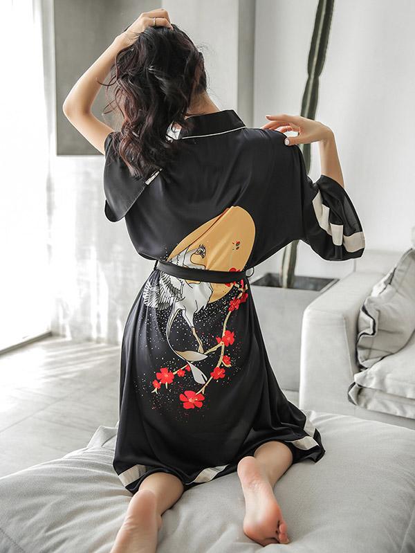 Loose Printed Comfortable V-Neck Pyjamas