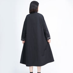 Women Abstract Print Loose Irregular Dress