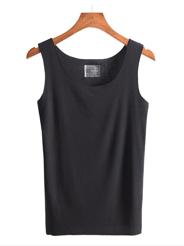 Comfortable Solid Color Sleeveless Vest