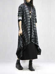 Vintage Printed Cape Outwears