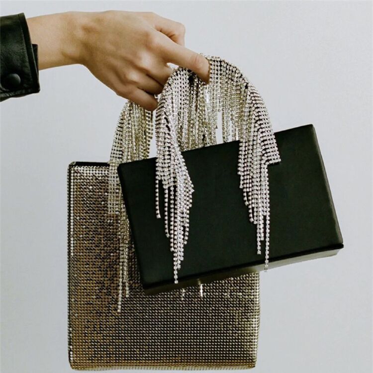 All-Match Tassel Rhinestone Handbag