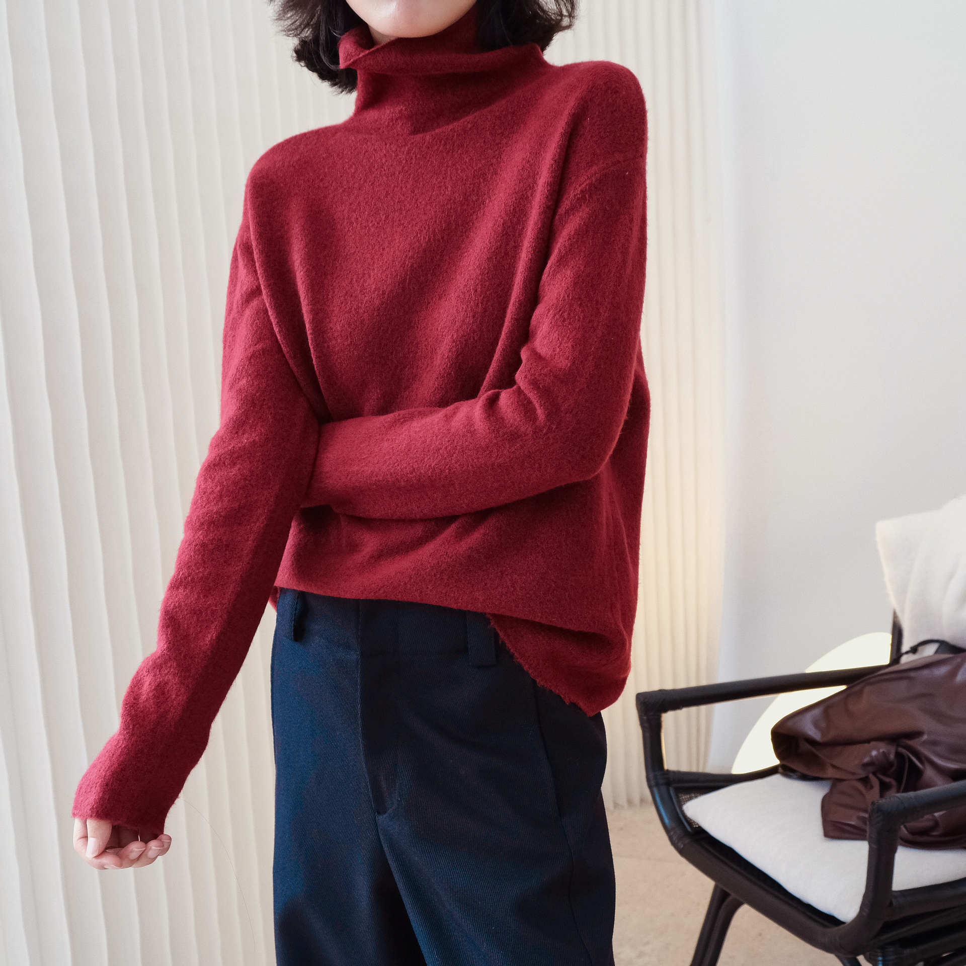 Casual Comfortable Turtleneck Sweater