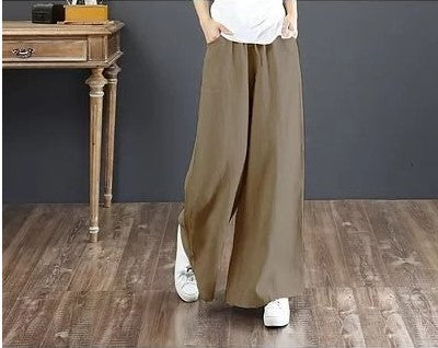 High Waist Mopping Straight Leg Loose Wide Leg Casual Pants