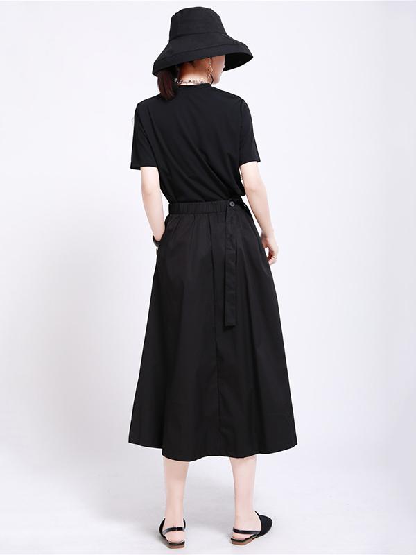 Original Irregularity Elasticity Waist Skirt