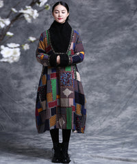 Ethnic Style Embroidered Print Coat