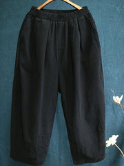 Cotton Wide Leg Casual Pant