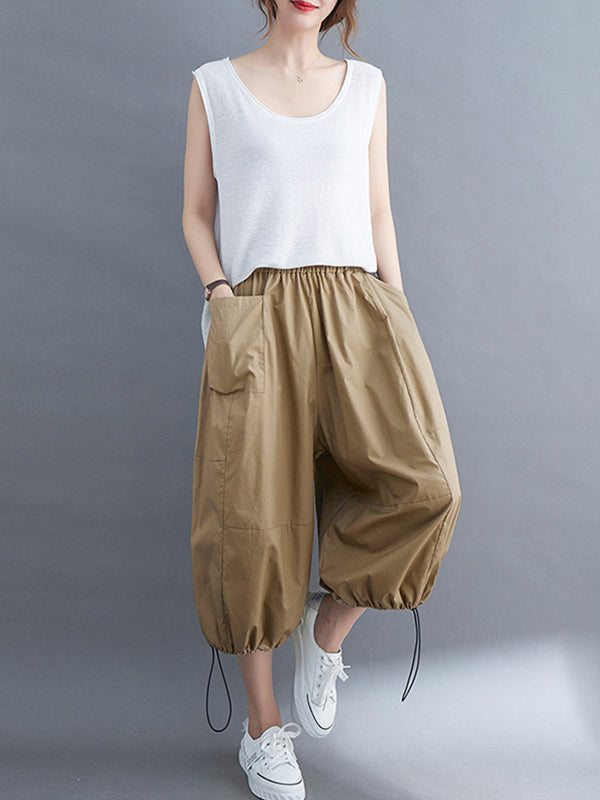 Plus Size Loose Lantern Trousers