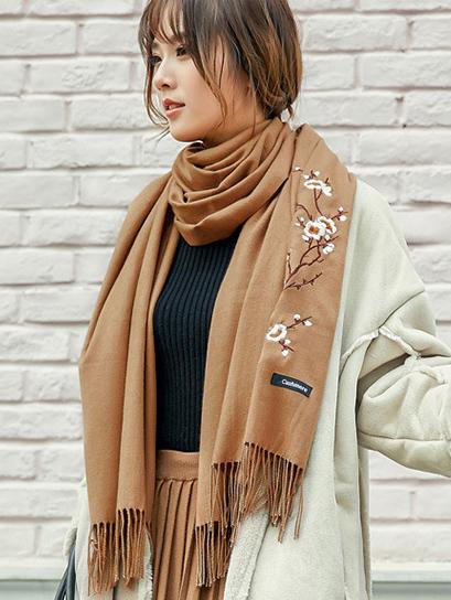 National Embroidered Soft Scarves
