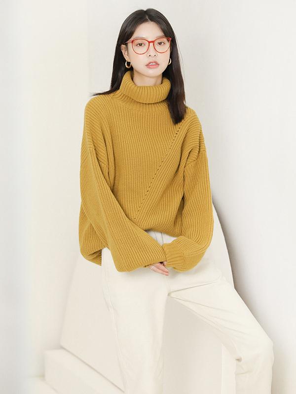 Loose Comfortable Pure Color Sweater