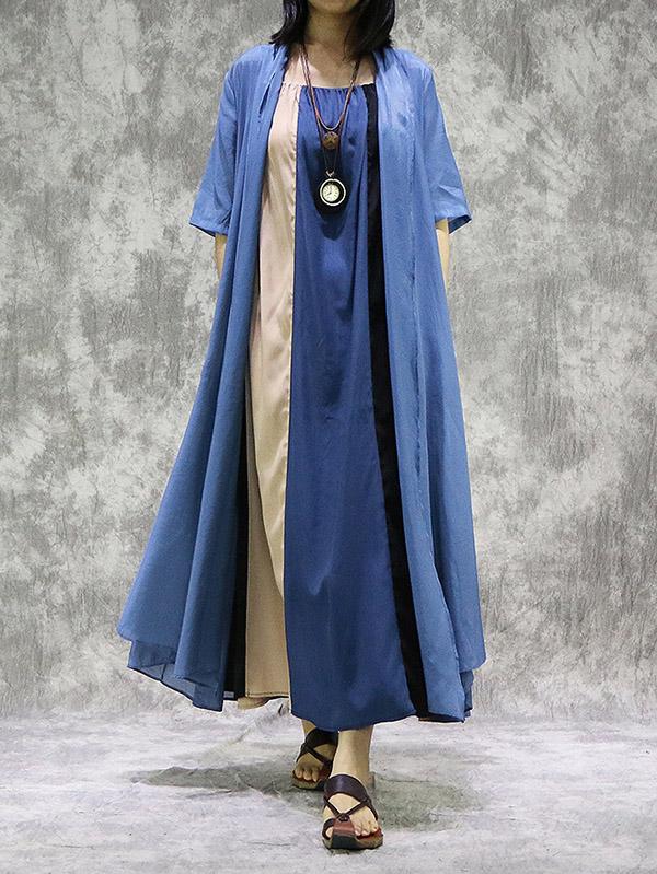 Loose Light Solid Long Cover-Up
