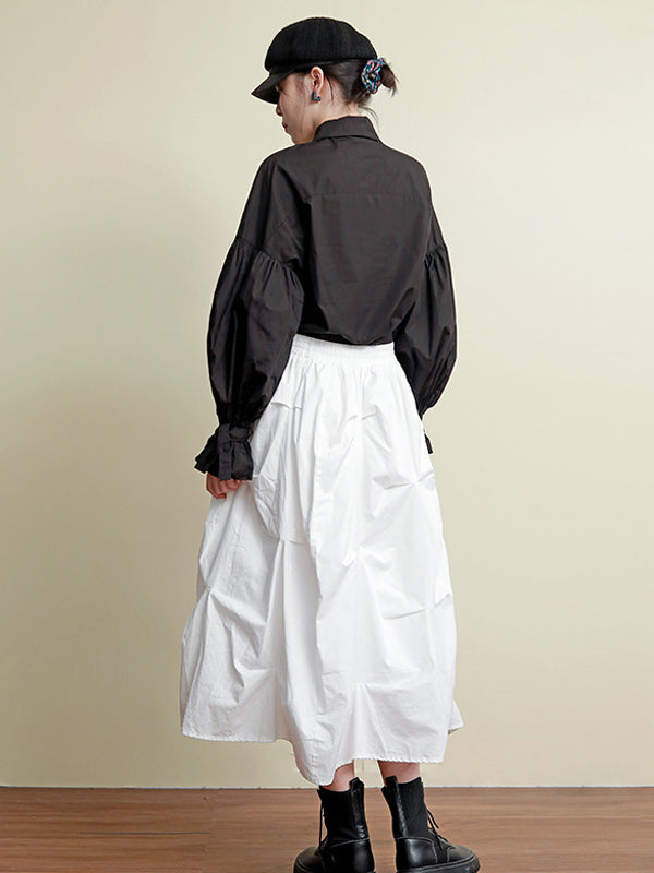 Pleated Simple Casual Skirt